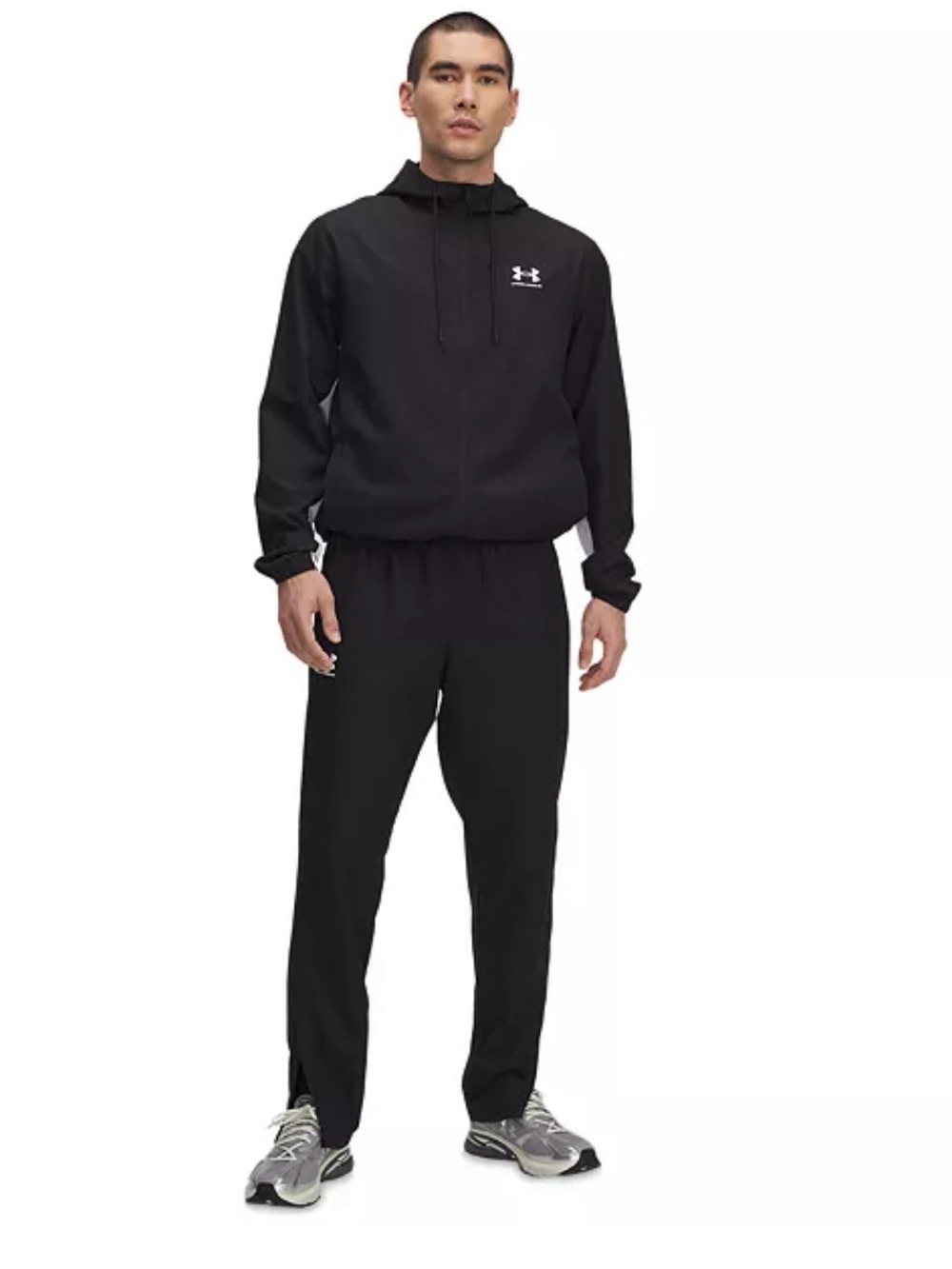 Under Armour Black Athletic Pants with White Logo
